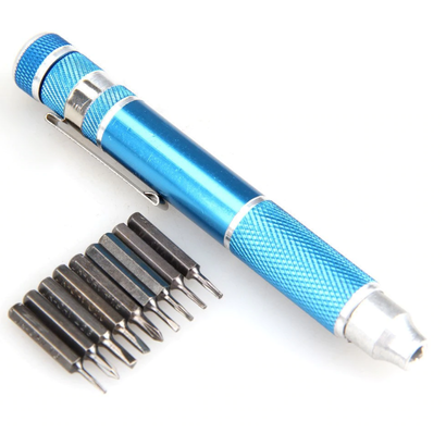 9 in 1 Precision Screwdrivers Tool Set with 8 Bits Ideal for PC, Phone, Watch and Tablet Repair
