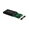 USB 3.0 to MSATA SSD Enclosure Adapter Cable, Small Aluminum Black Box