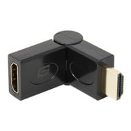 Gigacord Gigacord HDMI Male to Female 180d Swivel Adapter Converter Port Saver