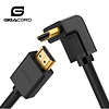 Gigacord Gigacord Basics Right Upward Angle 270D High Speed HDMI 2.0 Ultra HD 4K Cable, Lifetime Warranty, Black (Choose Length)