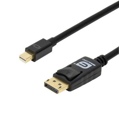 Gigacord 6Ft Mini DisplayPort to DisplayPort Cable Male/Male, Black (6 Foot) Thunderbolt Port Compatible, 4K Ready