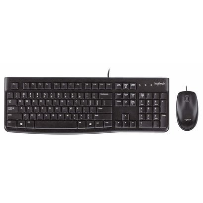 Logitech Logitech Desktop MK120 USB Wired Mouse and Keyboard Combo