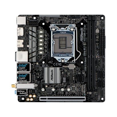 ASRock ASRock H370M-ITX/ac LGA 1151 (300 Series) Intel H370 HDMI SATA 6Gb/s USB 3.1 Mini ITX Intel Motherboard