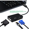 Gigacord Gigacord 3-in-1 DisplayPort 1.2 to HDMI 4K DVI VGA 3 in 1 Multi-Function Cable Adapter Converter