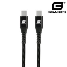 Gigacord Gigacord USB USB-C Type-C to C, PD Fast Charging Cable, Black Snakeskin (Choose Length)