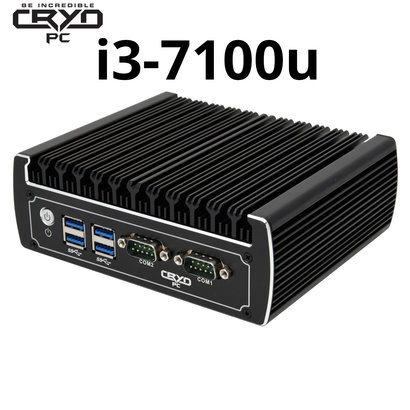 Cryo-PC Cryo-PC Mini Fanless PC with Power Adapter Windows 10 Pro (Choose CPU, RAM, and Storage)