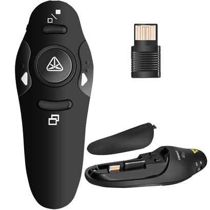 RF 2.4GHz Wireless Presenter Remote Presentation USB Control PowerPoint PPT Clicker