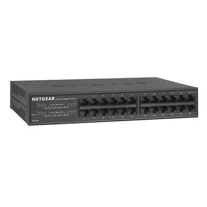 Netgear NETGEAR 24-Port Gigabit Ethernet Unmanaged Switch, Desktop/Rackmount (GS324)