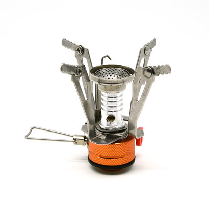 Camping Stove with Piezo Ignition, Adjustable Valve Stainless Steel