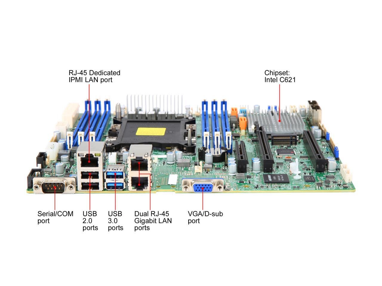 SUPERMICRO MBD-X11SPM-F-O Micro ATX Server Motherboard Intel C621