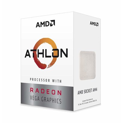 AMD AMD Athlon 200GE 2-Core 4-Thread AM4 Socket Desktop Processor with Radeon Vega 3 Graphics (YD200GC6FBBOX)
