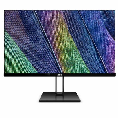 AOC AOC 27V2H 27" Full HD 1920x1080 Ultra-Slim LCD Monitor, Frameless IPS Panel, 5ms, 75Hz, Freesync, Flickerfree, HDMI/VGA