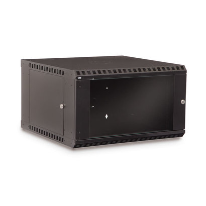 Kendall Howard 6U LINIER Fixed Wall Mount Cabinet - Glass Door - Made in USA