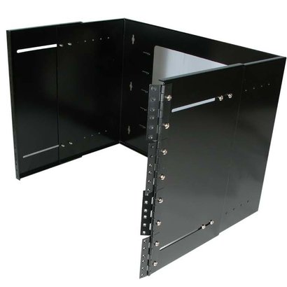 8U Hinged Extendable Wall Mount Bracket, Max 13.5" Depth