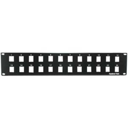2U 19" 24port Blank Patch Panel for Keystone Jack
