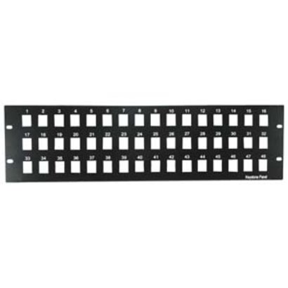 3U 19" 48port Blank Patch Panel for Keystone Jack