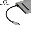 Gigacord Gigacord USB Type-C Docking Station with Dual Video Output for Notebook/Laptop, Dark Gray