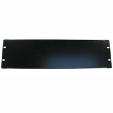 3U Blank Rack Mount Patch Panel Spacer for 19-Inch Server Network Rack Enclosure Or Cabinet, Black