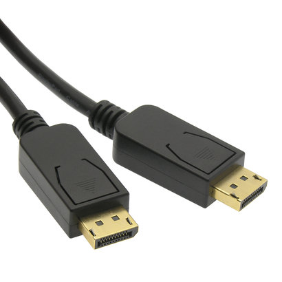 DisplayPort V1.2 Male/Male Cable, Black (Choose Length)