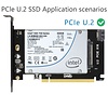 Cryo-PC Cryo-PC Full Speed NVMe SSD PCIE PCI-Express 3.0 X16 to U.2 NVMe SFF-8639 Adapter Converter Card Module