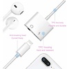 Gigacord IPhone 2in1 Lightning to 3.5mm Headphone Jack Charger Splitter, White