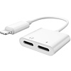 Gigacord iPhone 2in1 Lightning to Dual Charger Splitter, White