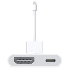 iPhone Lightning to HDMI + Charging Adapter Cable, White