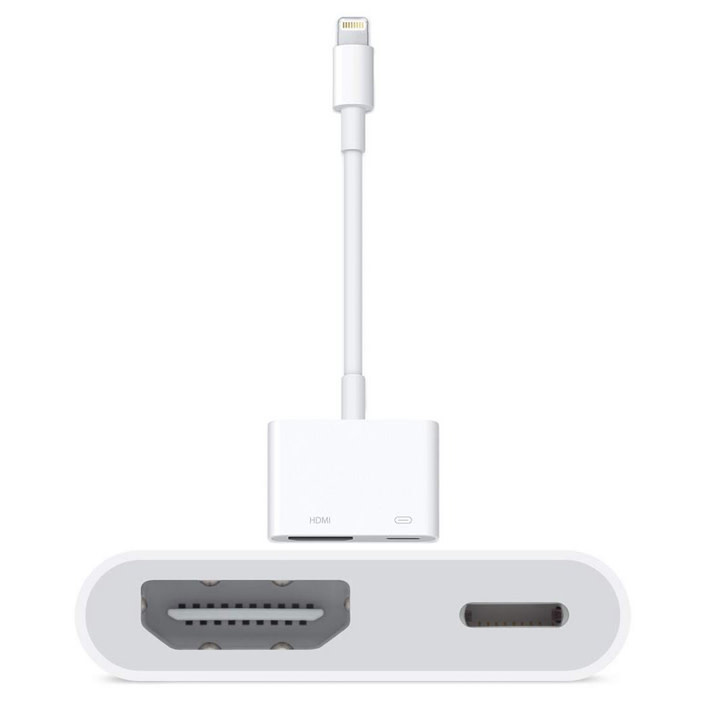 iPhone to HDMI + Charging Cable, White - NWCA Inc.