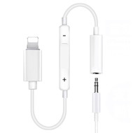 5 inch iPhone Lightning to 3.5mm Headphone Adapter, Volume Control