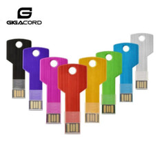 Gigacord Gigacord USB 2.0 Flash Drive, Metal Key Design (Choose Color/Size)