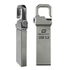 Gigacord Gigacord USB 3.0 Flash Drive, Locking Latch Design, Silver (Choose Size)