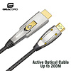 Gigacord Gigacord Fiber Optic HDMI 2.0 Slim Flexible Cable 18Gbps, Supports 4K 60Hz(4:4:4, HDR10, ARC, HDCP2.2) 1440p 144Hz, One Direction (A-D) Interchangeable Metal Connectors (Choose Length)