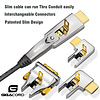 Gigacord Gigacord Fiber Optic HDMI 2.0 Slim Flexible Cable 18Gbps, Supports 4K 60Hz(4:4:4, HDR10, ARC, HDCP2.2) 1440p 144Hz, One Direction (A-D) Interchangeable Metal Connectors (Choose Length)