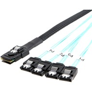 CableCreation Mini SAS 36Pin (SFF-8087) Male to 4 SATA 7Pin Female Cable, Mini SAS Host/Controller to 4 SATA Target/Backplane, 0.5M
