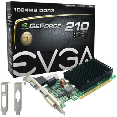 EVGA EVGA GeForce 210 Passive 1024 MB DDR3 PCI Express 2.0 DVI/HDMI/VGA Graphics Card, 01G-P3-1313-KR
