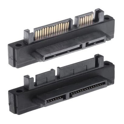 Gigacord 90 Degree Up Angled SATA 22Pin 7+15 Male to SATA 22Pin Female Extension Convertor Adapter