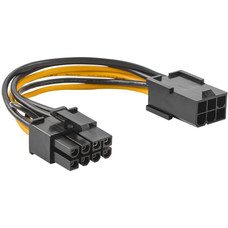 6 Pin Male to 8 Pin Male PCIe Express Power Adapter Cable for Graphics Video Card 6Pin to 8Pin PCI-E Power Adapter Cable