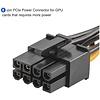 6 Pin Male to 8 Pin Male PCIe Express Power Adapter Cable for Graphics Video Card 6Pin to 8Pin PCI-E Power Adapter Cable