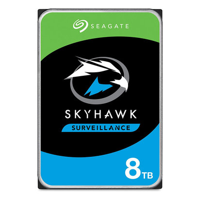 Seagate SkyHawk 8TB Surveillance Hard Drive - SATA 6Gb/s 128MB Cache 3.5-Inch Internal Drive (ST8000VX0022)