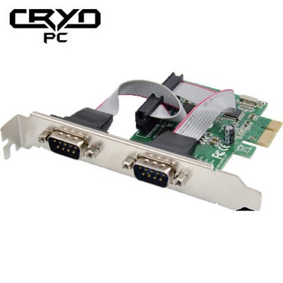 Cryo-PC Cryo-PC PCIe 2-Port 2 Serial Card DB9M Controller Card