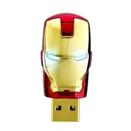Gigacord Gigacord 8GB USB 2.0 Flash Drive, Avengers Ironman Gold/Red Mask