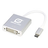Gigacord Gigacord USB-C 3.1c Type-c Male to DVI Female Video Adapter Macbook, Silver