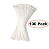 8" Releasable Nylon Cable ties 50lbs, 100pk. Clear
