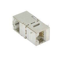 Cat.6 STP Right Angle Keystone Coupler White