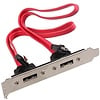 SATA to eSATA Cable with Bracket 2 Port 16" Cable
