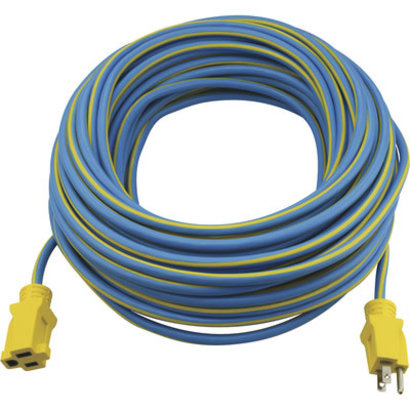 100Ft 14/3 Blue & Yellow Outdoor Extension Cord
