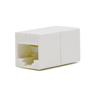 Cat6A Inline Coupler White