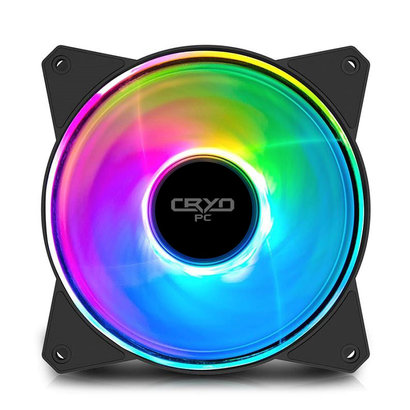 Cryo-PC Cryo-PC Single Halo Ring ARGB RGB 120x25mm Fan DC 12V Case Fan