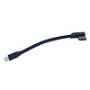 5" USB Micro Right Angle Cable, Black
