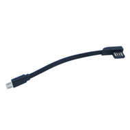 5" USB Micro Right Angle Cable, Black